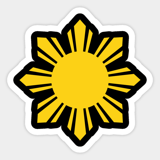 Filipino Sun and Stars Pinoy decal Sticker by Estudio3e